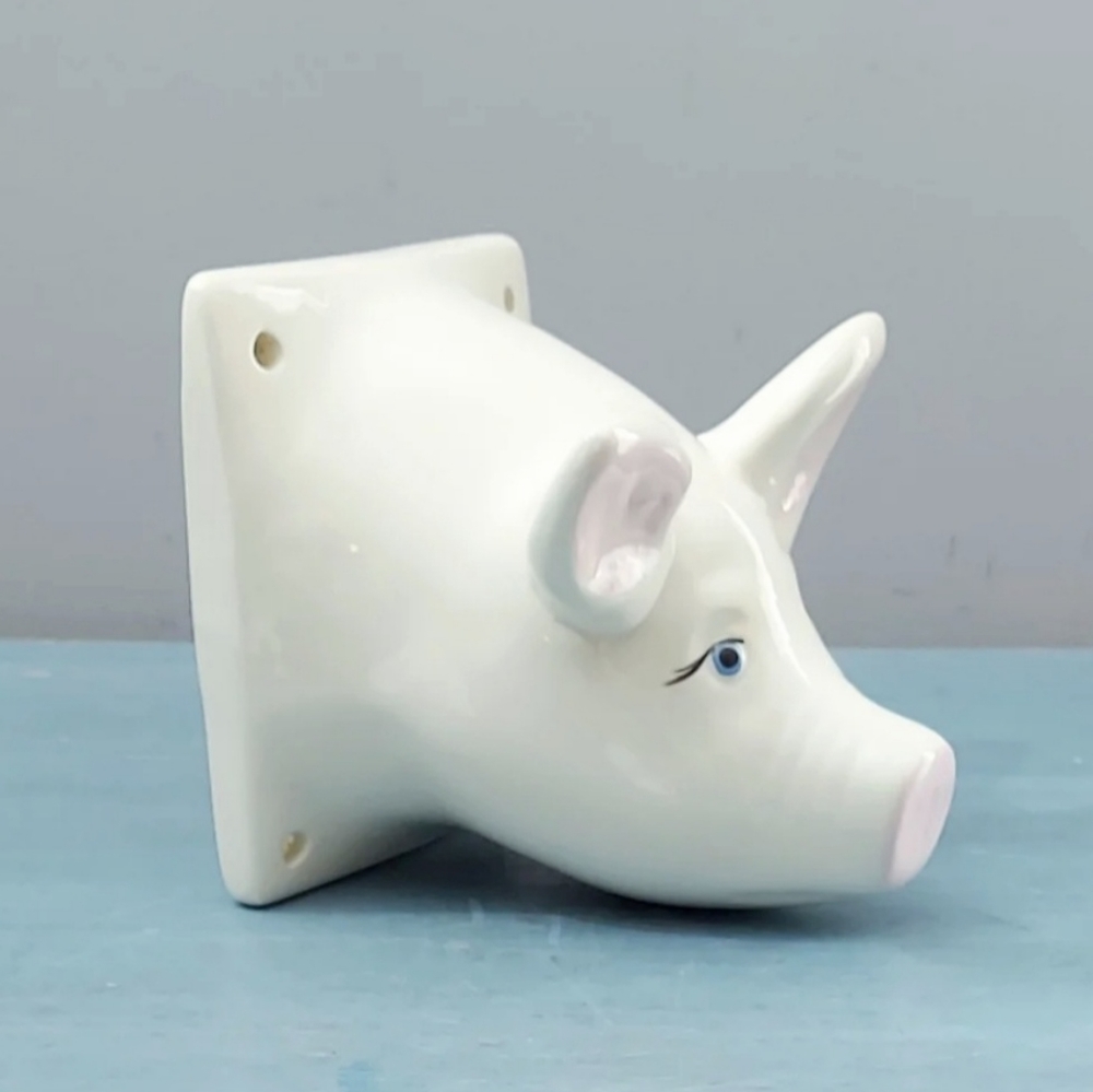 Vintage Ceramic Pig Bust - Picture 2 of 7